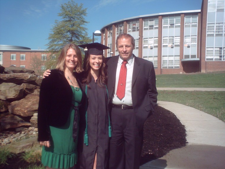 This is all three of us at my youngest daughters graduation from college.